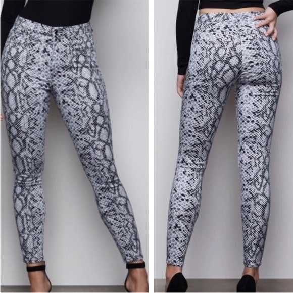 Good American Denim - GOOD AMERICAN NWT GOOD WAIST HIGH RISE SKINNY JEANS SNAKE004 PRINT 0